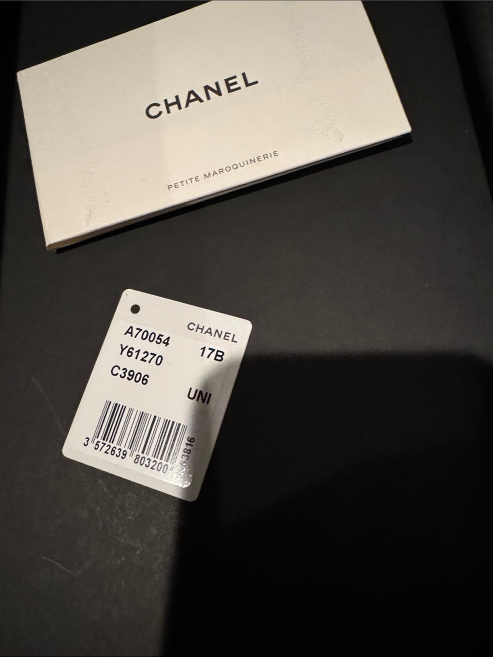 CHANEL women Black Leather Pouch with Gold CC Emblem - Picture 6 of 16